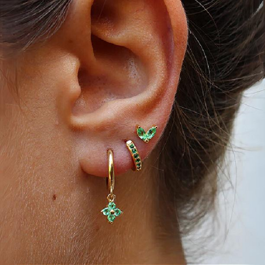 Boucle d'Oreilles Jade (3 pièces) - Pinadola™